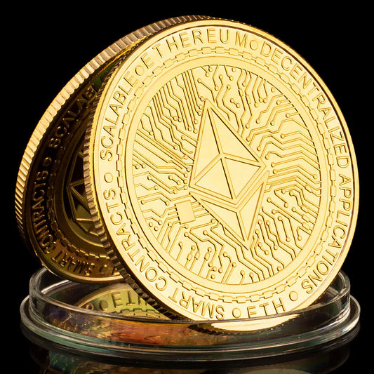 Ethereum ETH Physical Crypto Currency Gift Coin