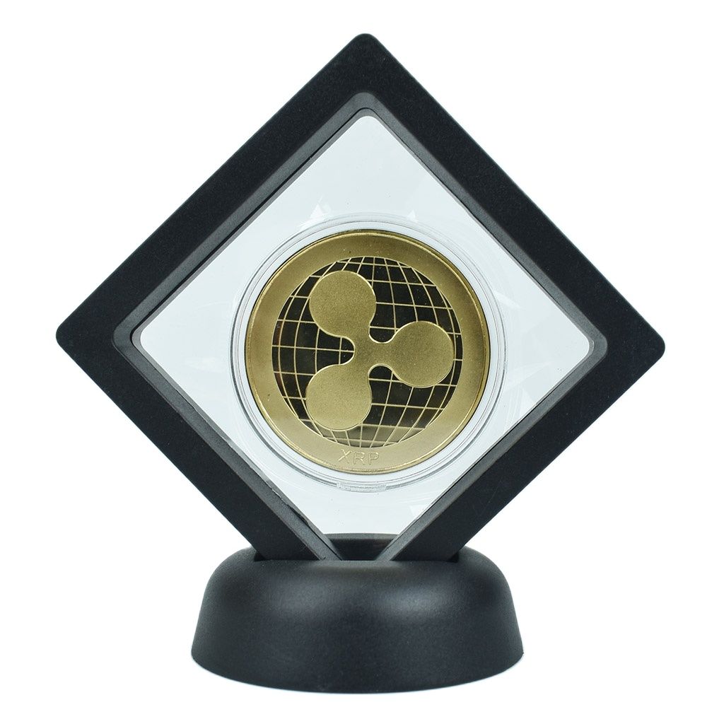 Altcoin Physical Crypto Tokens in Case for Your Desk - Dogecoin Dash Ethereum Ripple Litecoin